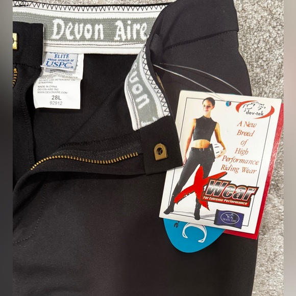 Devon-Aire Versailles Classic Show Breech in Black. Size 28 Long - Picture 7 of 9